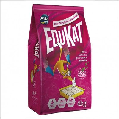 Areia Sanitária Edukat para Gatos 4kg