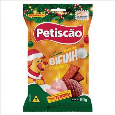 Bifinho Mastigável Petiscão Para Cães Sabor Tender 60g