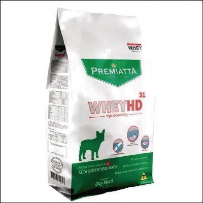 Ração Premiatta Whey Hd 31 Cães Adulto Da Raças Pequenas