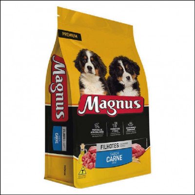 Ração Magnus Premium Carne para Cães Filhotes