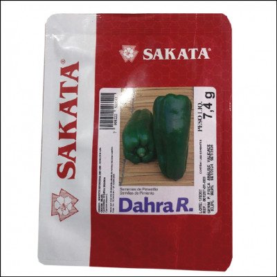 Semente De Pimentão Hibrido Dahra R Sakata 7,4g