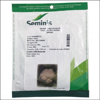 Semente De Couve-Flor Híbrida Arezzo Seminis 5g