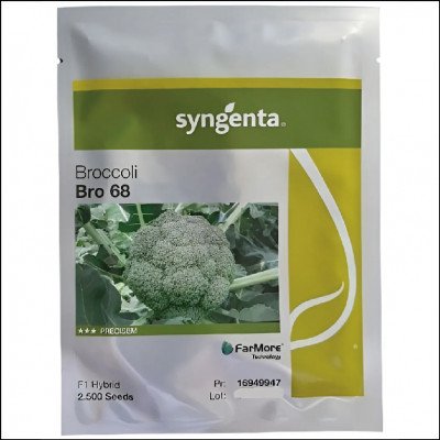 Semente De Brócolis Híbrido Bro 68 Syngenta 2.500 Sementes