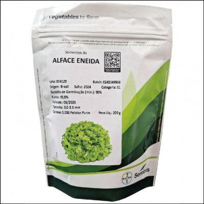 Semente De Alface Crespa Eneida Seminis 200g