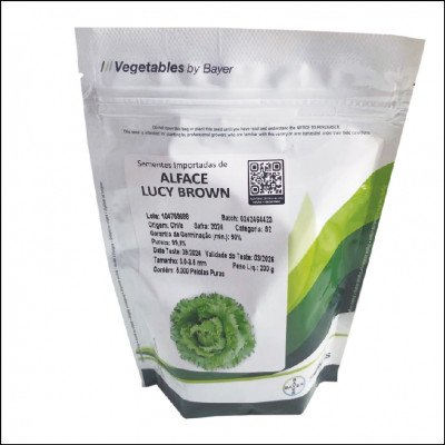 Semente De Alface Lucy Brown Seminis 200g