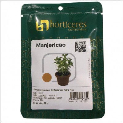 Semente De Manjericão Horticeres 50g