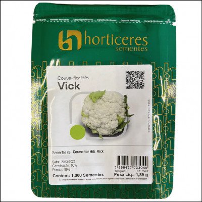 Semente De Couve-Flor Híbrida Vick Horticeres 1,89g