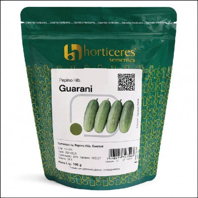 Semente De Pepino Caipira Híbrido Guarani Horticeres 100g
