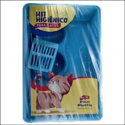 Kit Higiênico Para Gatos Four Plastic