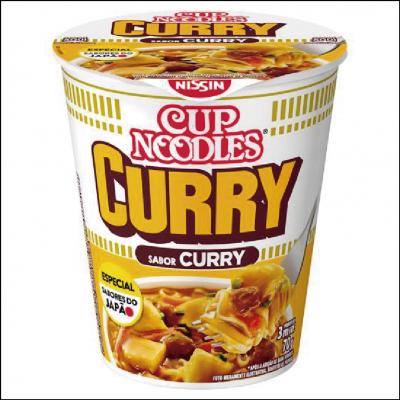 Macarrão Instantâneo Cup Noodles Sabor Curry Nissin