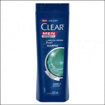 Clear Men Shampoo Anticaspa Limpeza Diária 2 Em 1