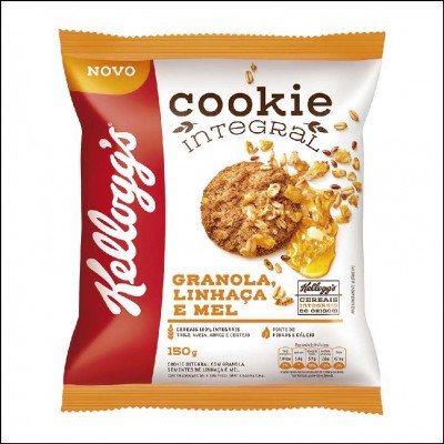 Cookie Integral Granola, Linhaça e Mel Kellogg's