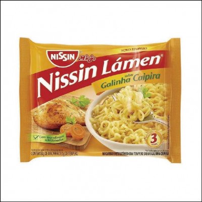 Macarrão Instantâneo de Galinha Nissin Miojo Lámen