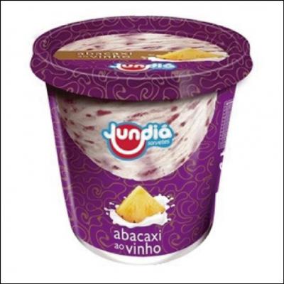 Sorvete Jundiá Abacaxi e Vinho Copo