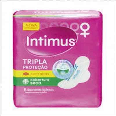 Absorvente Intimus Tripla Proteção Seca Com Abas