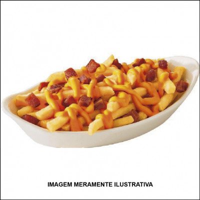 Porção de Fritas com Cheddar e Bacon