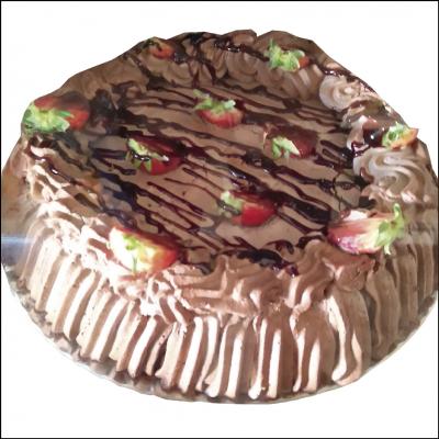 Bolo de Chocolate Com Morango