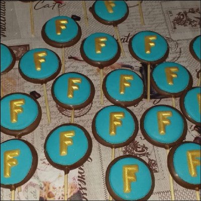 Pirulito de Chocolate Trabalhados - imagem 1