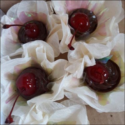 Cachepo com Cerejas com Cabo