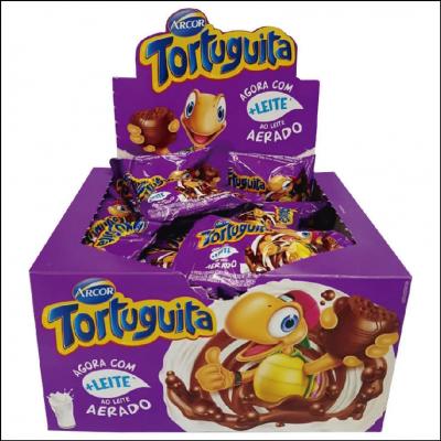 Chocolate Tortuguita Ao Leite Aerado Caixa C/24