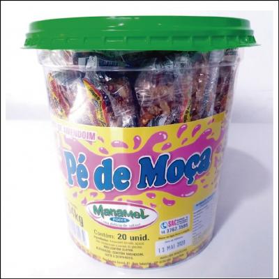 Pé De Moça Cobertura de Chocolate Pote