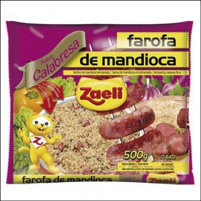 Farofa de Mandioca Calabresa Zaeli 500g