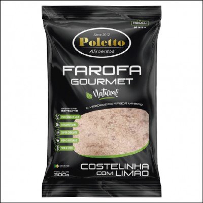 Farofa Gourmet Costelinha com Limão Poletto 300g