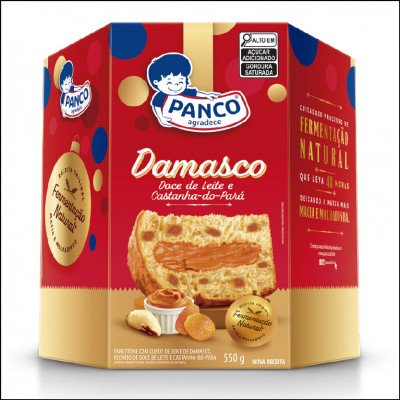 Panettone Panco Damasco, Doce de Leite e Castanha do Pará 550g