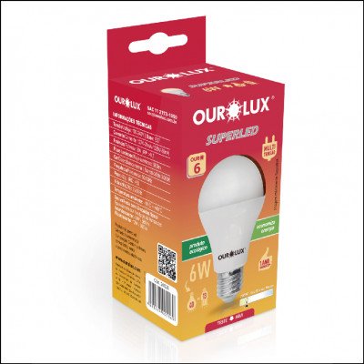 Lâmpada Ourolux Superled 6w