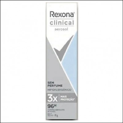 Desodorante Rexona Aerosol Clinical Sem Perfume 150ml
