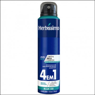 Desodorante Aerossol Herbíssimo 4 em 1 Blue Ice 150ml