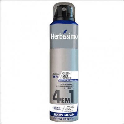 Desodorante Aerossol Herbíssimo 4 em 1 Snow Moon 150ml