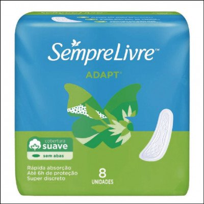 Absorvente Sempre Livre Sem Abas C/ 8 un.