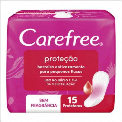 Protetor Diário Carefree sem Perfume 15 un.