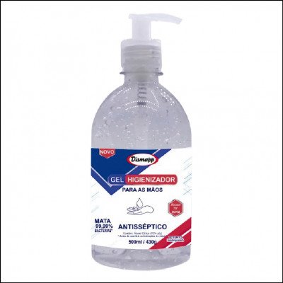 Álcool Gel Antisséptico para Mãos Dismapp 500ml