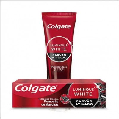 Creme Dental Colgate Lumious White Carvão Ativado 70g
