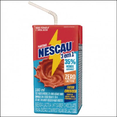 Achocolatado Nescau Nestlé Zero Lactose 180ml