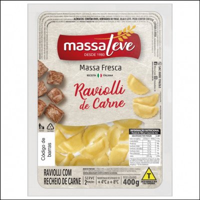 Ravioli de Carne Massa Leve 400g