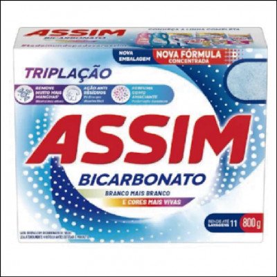 Sabão em Pó Assim Tripla Ação 800g