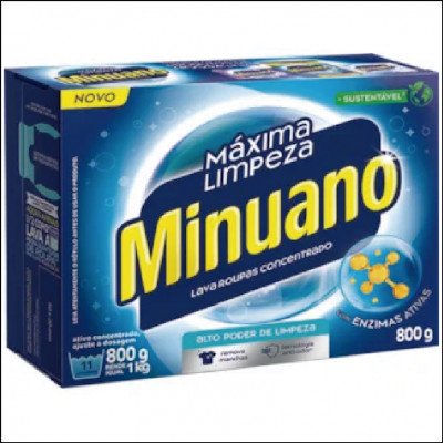Sabão em Pó Minuano Máxima Limpeza 800g
