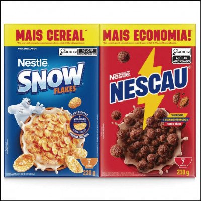 Cereal Nescau 210g + Snow Flakes 230g