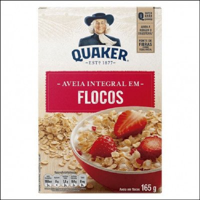 Aveia Integral em Flocos Quaker 165g