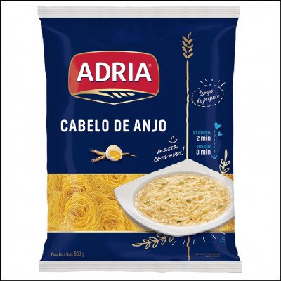Macarrão Adria Com Ovos Cabelo De Anjo 500g