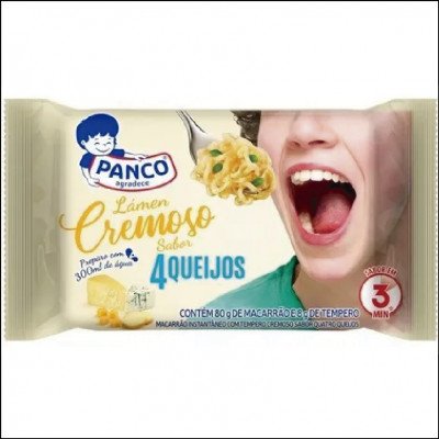 Macarrão Instantâneo Panco 4 Queijos 85g
