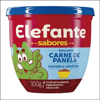 Extrato de Tomate Elefante Sabor Carne de Panela Pote 300g