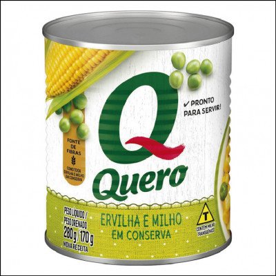 Ervilha e Milho Verde Quero Lata 280g
