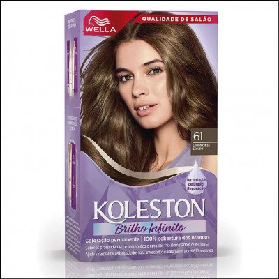 Tintura Koleston Louro Cinza Escuro com 1 Un.