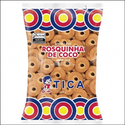 Biscoito Rosquinha Coco Tica 500g