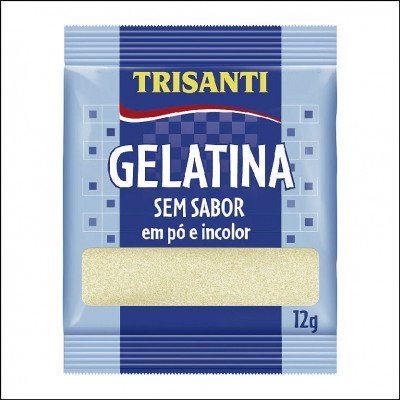 Gelatina em Pó Trisanti Sem Sabor e Incolor 12g