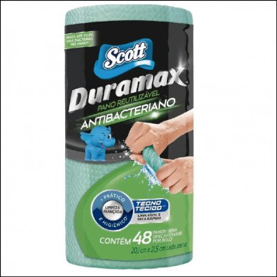 Pano de Limpeza Multiuso Scoot Duramax Reutilizável c/ 48 Panos
